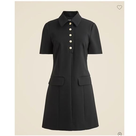 J. Crew Parc Dress Carrmen Four Season Stretch Stretch Black Size 4 Tall NWT